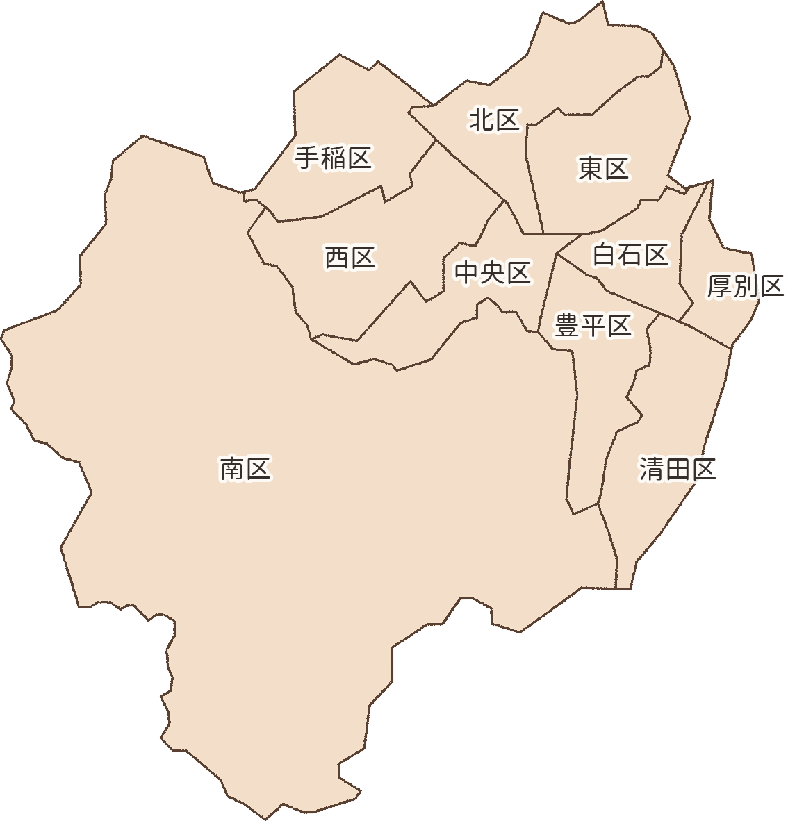 札幌市内地図